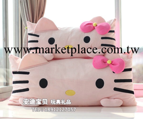 創意禮品 可愛hello kitty枕頭 單人/雙人枕頭 含枕芯可拆洗工廠,批發,進口,代購