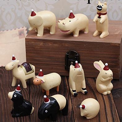 日式zakka雜貨 創意禮品 聖誕小時光 小動物 樹脂工藝品擺件 新品工廠,批發,進口,代購