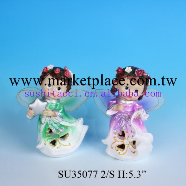 廠傢直銷 創意樹脂工藝品 聖誕禮品 新年禮品 樹脂天使SU35075批發・進口・工廠・代買・代購