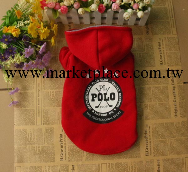 紅色寵物服裝 新款狗狗衣服 狗狗寵物用品 polo樣式寵物用品批發工廠,批發,進口,代購