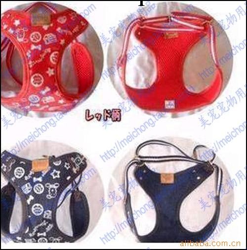 寵物用品/寵物外出牽引1套起批/日本牛仔胸背含拉帶工廠,批發,進口,代購