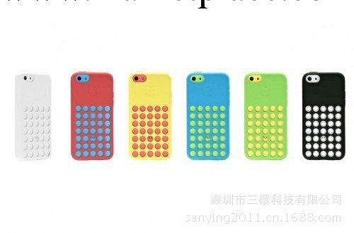 iphone5c 官方膠洞洞殼保護套 工廠現貨 官方六色!可帶/不帶LOGO工廠,批發,進口,代購