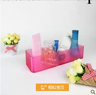 創意透明文具收納盒韓國 桌面收納整理盒 時尚化妝品收納盒YJ234工廠,批發,進口,代購