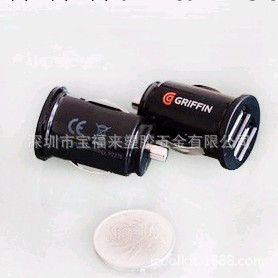 手機充電器 iphone3g/4g/IPAD車充 格裡芬 雙USB蘋果充 車充廠傢工廠,批發,進口,代購