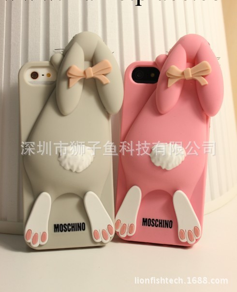 30周年Moschino紀念款兔子 iphone5/5s矽膠套4/4s手機殼 蘋果5殼批發・進口・工廠・代買・代購