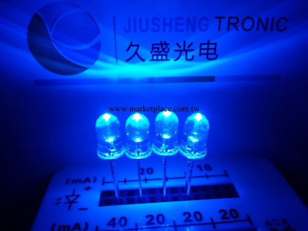 LED發光二極管燈珠生產工廠廠傢供應Φ5mm白發藍色光直插式工廠,批發,進口,代購