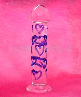 情趣用品 藍色心心 水晶玻璃  成人情趣用品工廠,批發,進口,代購