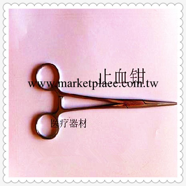 供應精品不銹鋼14cm（直）止血鉗/拔毛鉗/手術器材/止血器械工廠,批發,進口,代購