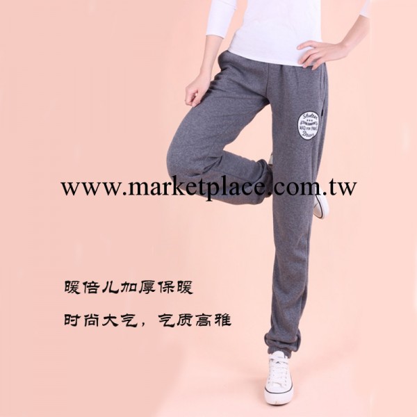 現貨特價夥拼爆款女式暖倍兒休閒褲抓絨哈倫運動褲寬松大碼衛褲工廠,批發,進口,代購