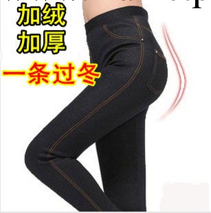 中老年女裝仿牛仔內搭褲加厚加絨超保暖顯瘦鉛筆褲靴褲女褲子大碼工廠,批發,進口,代購