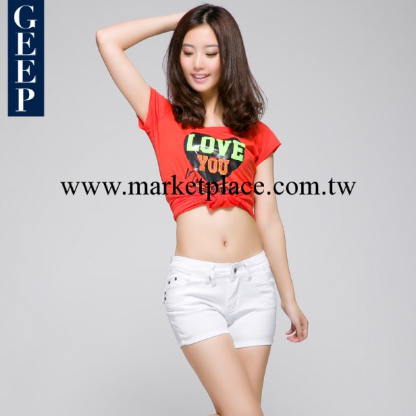夏裝新款 休閒女裝牛仔褲 修身潮流熱褲 直筒短褲 顯瘦 B1669工廠,批發,進口,代購