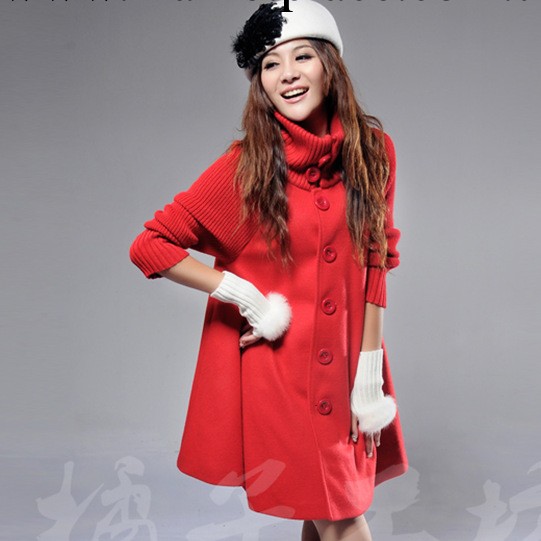 韓雅藝2013新款大碼風衣長款韓版女式女裝大衣 毛呢外套工廠,批發,進口,代購