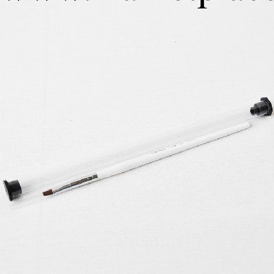 白色木桿平頭筆 光療筆 光療刷 光療排筆 光療甲專用 法式美甲工廠,批發,進口,代購