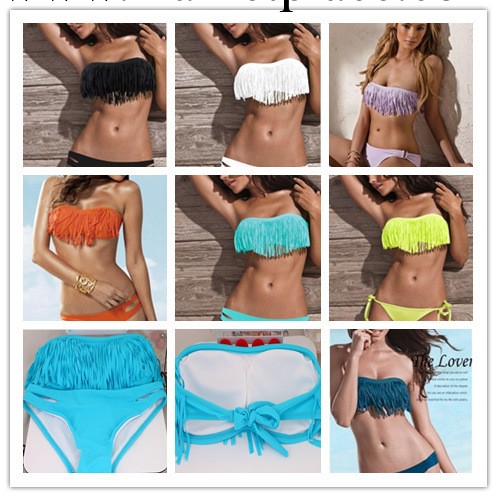 多色維多利亞的秘密泳衣流蘇性感比基尼 外貿品牌泳裝女士泳衣工廠,批發,進口,代購