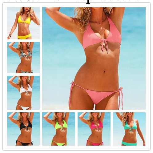 2013年底熱賣大促銷 維多利亞的秘密 性感三角掛脖比基尼1308工廠,批發,進口,代購