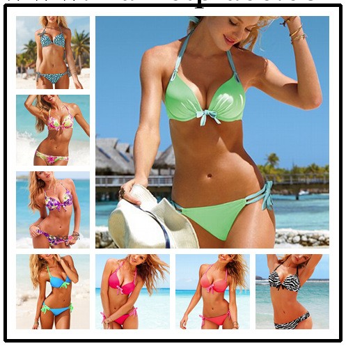 熱播韓劇 繼承者們同款 維多利亞原單批發 超聚攏加厚比基尼 1313工廠,批發,進口,代購