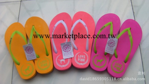 2012夏季風暴款、維多利亞的秘密PINK/DOG人字拖/沙灘拖工廠,批發,進口,代購