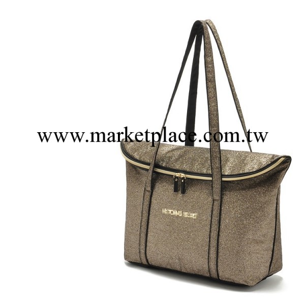 Victoria's Secret維多利亞的秘密女包 金色亮粉包購物單肩手提包工廠,批發,進口,代購