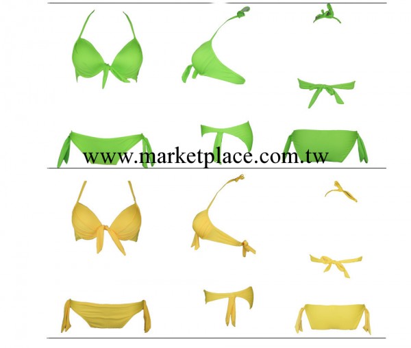維多利亞的秘密泳衣鋼托聚攏性感純色三角比基尼兩件套遊泳衣泳裝工廠,批發,進口,代購
