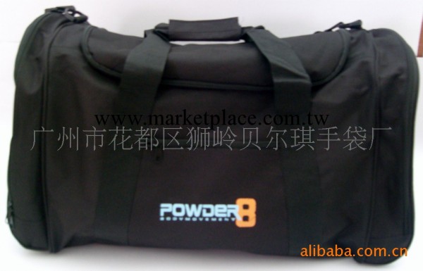 多口袋手提單肩運動行李包－黑色工廠,批發,進口,代購