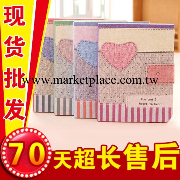 A811韓版文具 創意love愛心佈藝圖案記事本 隨身本 便簽本68工廠,批發,進口,代購