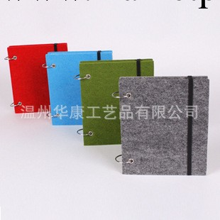 廠傢直銷 毛氈佈筆記本 雙環記事本 環保本 帶松緊帶線圈本工廠,批發,進口,代購