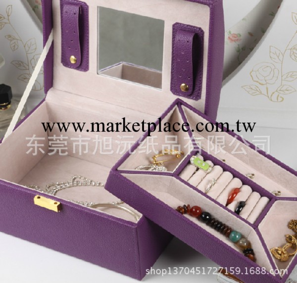 廠傢供應贈送禮品真皮首飾化妝箱分層分格珠寶箱批發・進口・工廠・代買・代購