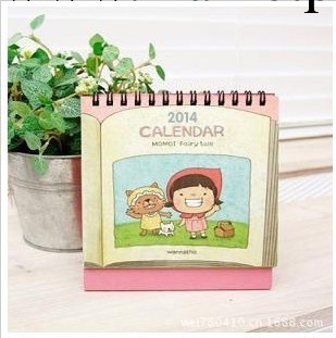 2014年可愛小清新momi女孩DIY記事臺歷|日歷工廠,批發,進口,代購