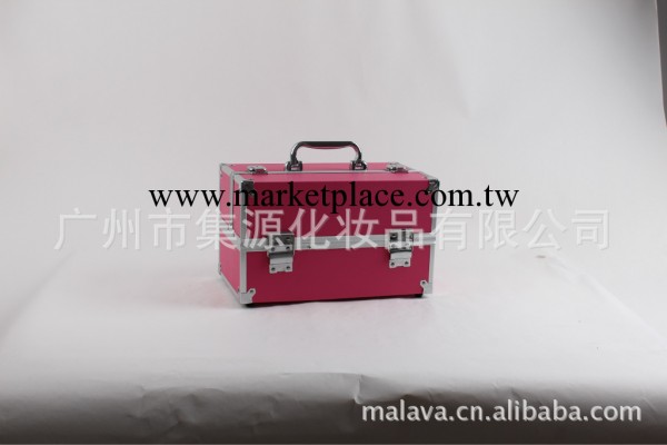 時尚彩妝潮牌 正品新款手提帶筆筒小號化妝箱玫紅 新到貨工廠,批發,進口,代購