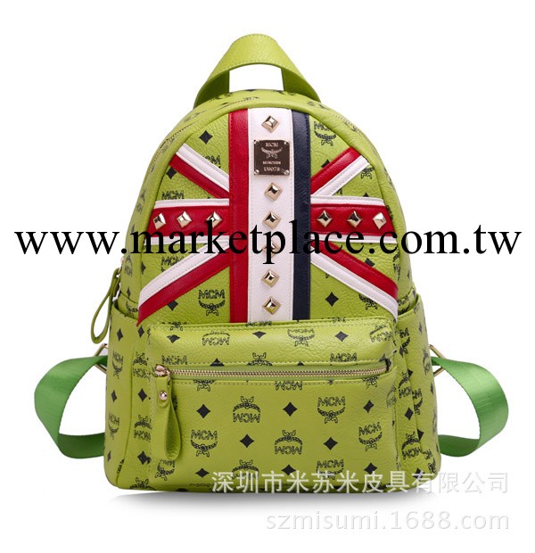 工廠直銷MCM韓國 米字旗倫敦限量版 BACKLEGEND 雙肩包 背包書包工廠,批發,進口,代購