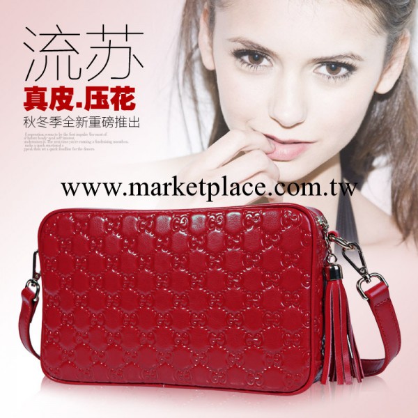 新款歐美潮流包 品牌真皮女包流蘇包 手拿包單肩包牛皮女包包批發工廠,批發,進口,代購