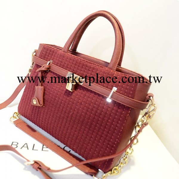 新款時尚女包 純皮格紋大牌歐美時尚女包 手提包單肩包斜挎包現貨工廠,批發,進口,代購