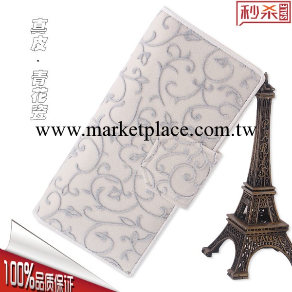 絨佈搭扣女士真皮錢包長款 韓版女款毛絨錢包橫款牛皮皮夾手拿包工廠,批發,進口,代購