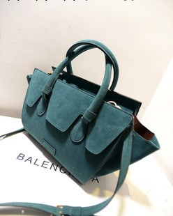 2013秋冬新款歐美磨砂皮蝙蝠包翻毛皮手提包笑臉包單肩斜跨包女包工廠,批發,進口,代購