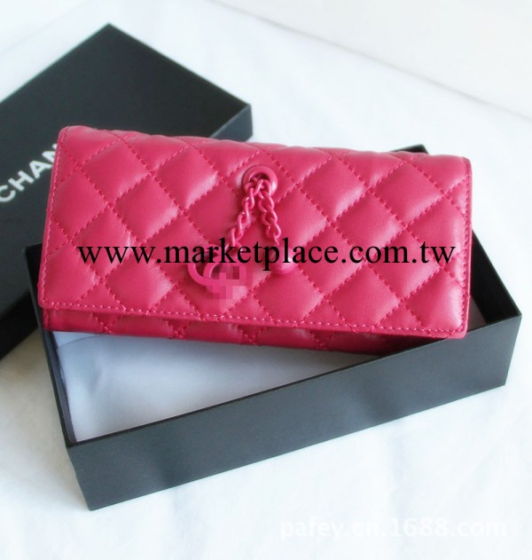 歐美大牌　裡外全皮　真皮小羊皮菱格長款女士錢包錢夾手拿包工廠,批發,進口,代購