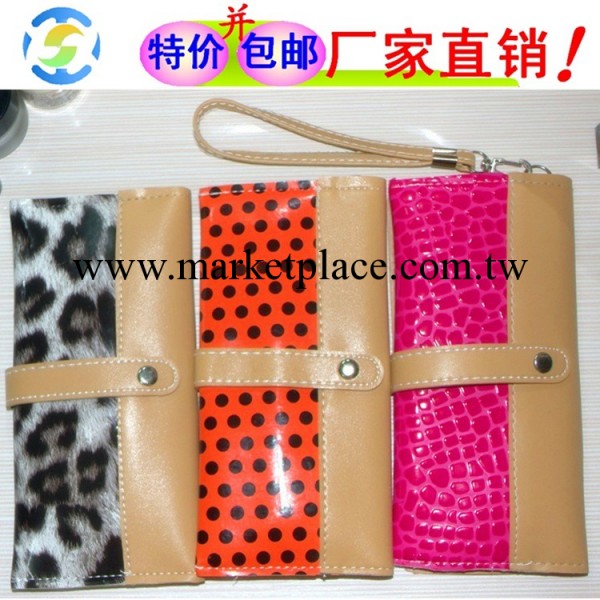 2013爆款時尚拼色手拿包 PU 皮包 女士休閒包 零錢包批發工廠,批發,進口,代購
