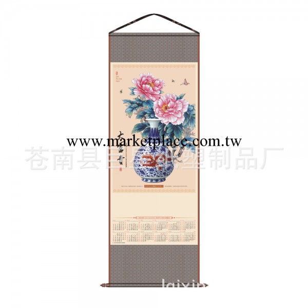 2014年最新掛歷：精品無紡佈掛軸年歷工廠,批發,進口,代購