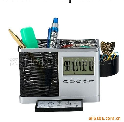 創意電子筆筒萬年歷 電子臺歷 商務禮品定制印LOGO工廠,批發,進口,代購
