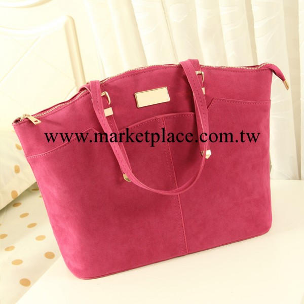 女包2013新款磨砂皮潮女士手提包單肩包韓版時尚女包戴妃包 真皮工廠,批發,進口,代購