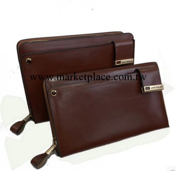 W傢時尚頭層牛皮男包 男士手包 高檔真皮手拿包 商務品牌手抓包潮工廠,批發,進口,代購