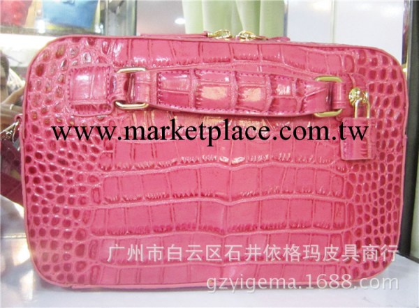 依格瑪新款歐美時尚大牌復古鱷魚紋真皮女包手拿單肩斜跨包包爆款工廠,批發,進口,代購