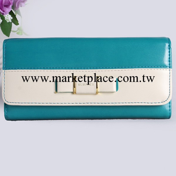 2013韓版撞色復古油面長款多功能女士錢包 手拿包工廠,批發,進口,代購