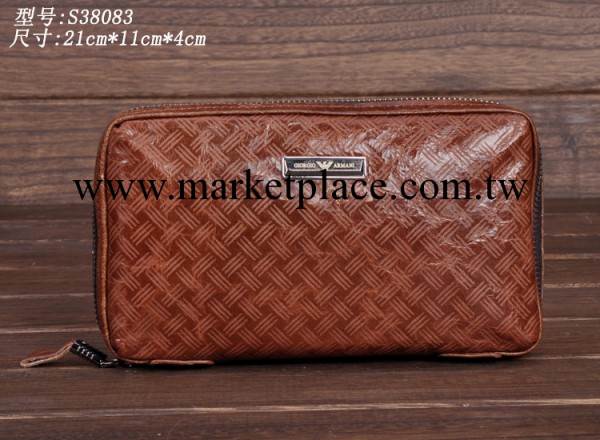 2013潮流時尚手拿包休閒商務男士必備真皮手包廠傢批發S38083咖啡工廠,批發,進口,代購