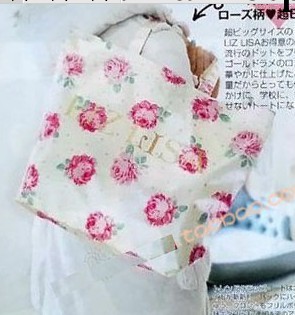 特！ 日本雜志附錄seventeen附錄 粉色花朵大單肩包 手拎包批發工廠,批發,進口,代購