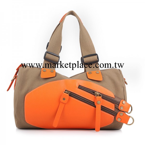 2011新款冬季女包包韓版帆佈包手提拼接單肩包休閒女式包工廠,批發,進口,代購