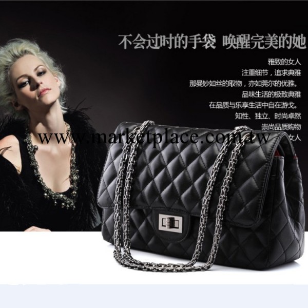 2013新款女包批發斜挎鏈條包包定型菱格包大牌繡線菱格單肩手拿包工廠,批發,進口,代購