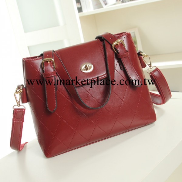 2013韓版新款潮女包zara菱格復古水桶包時尚單肩包手提斜跨包郵差工廠,批發,進口,代購