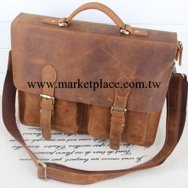 2013歐美新款男包 進口瘋馬油皮 經典休閒男式手提包斜挎包工廠,批發,進口,代購