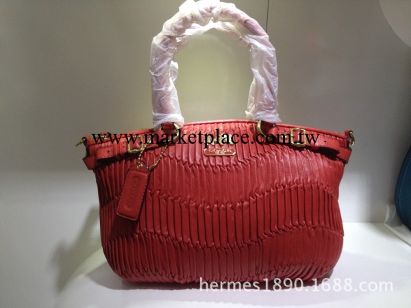 c傢外貿原單  真皮皺褶女士單肩手提包  現貨工廠,批發,進口,代購