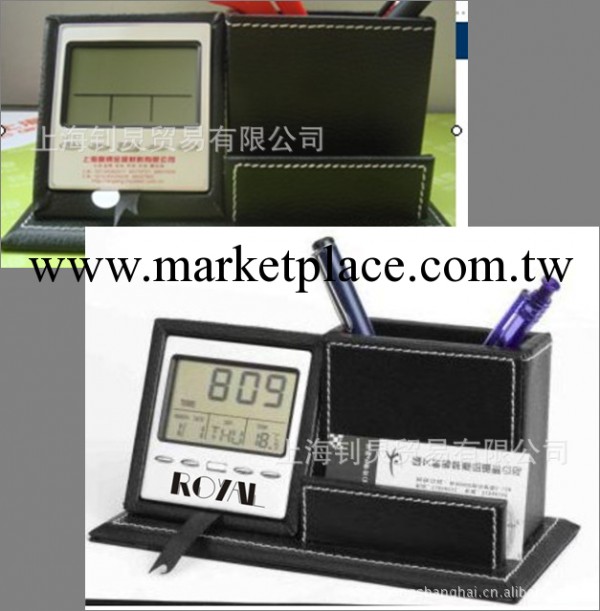 高檔商務電子萬年歷-上海電子禮品供應-水晶筆筒萬年歷工廠,批發,進口,代購